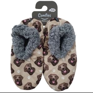 Chocolate Lab slippers